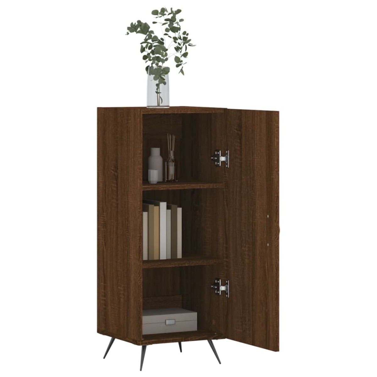 vidaXL Ντουλάπι Καφέ Δρυς 34,5 x 34 x 90 εκ. Επεξεργασμένο Ξύλο