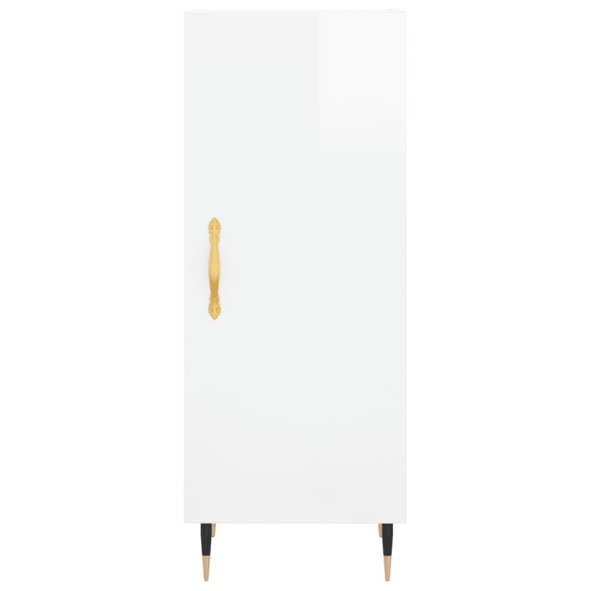 vidaXL Ντουλάπι Γυαλιστερό Λευκό 34,5x34x90 εκ. Επεξεργασμένο Ξύλο