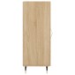 vidaXL Ντουλάπι Sonoma Δρυς 34,5x34x90 εκ. από Επεξεργασμένο Ξύλο