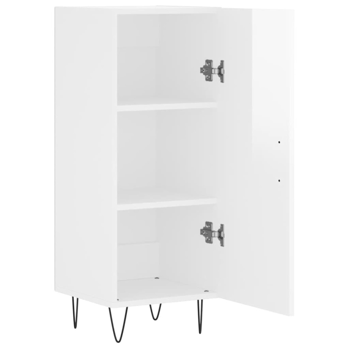 vidaXL Ντουλάπι Γυαλιστερό Λευκό 34,5x34x90 εκ. Επεξεργασμένο Ξύλο