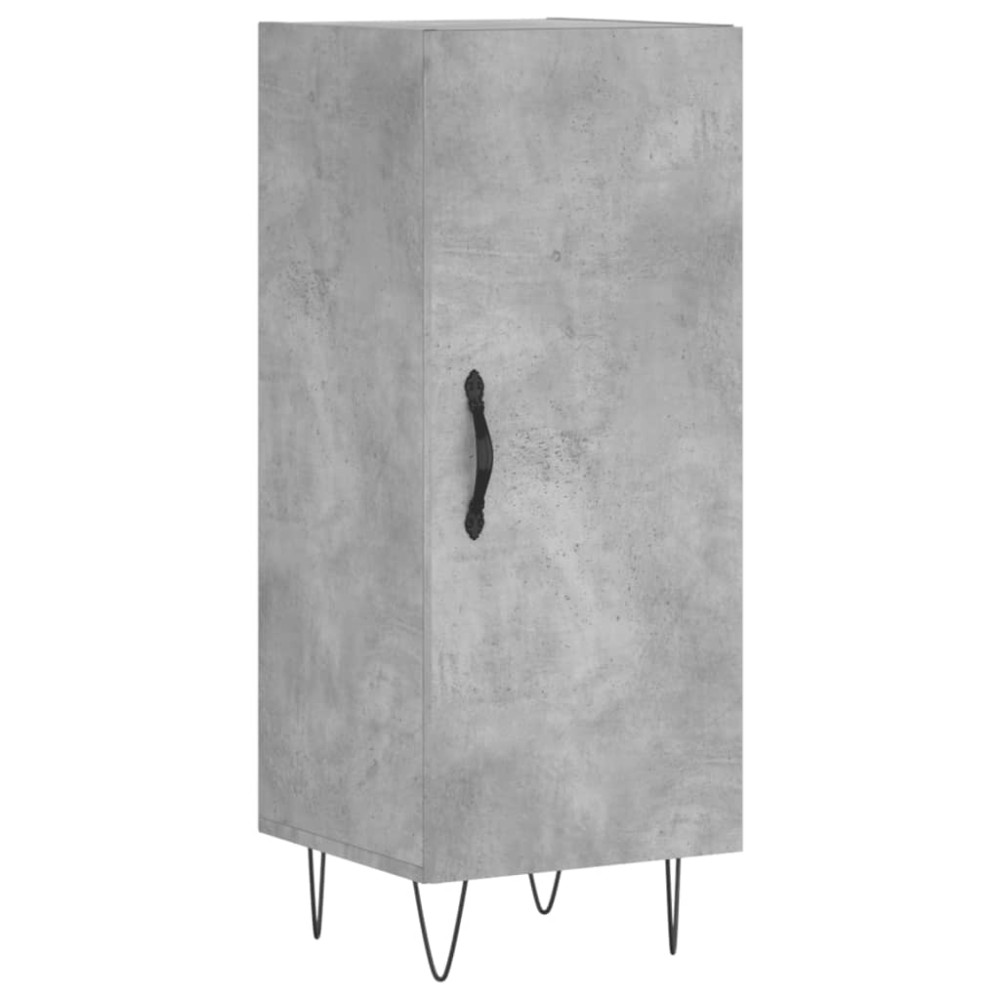 vidaXL Ντουλάπι Γκρι Σκυροδέματος 34,5x34x90 εκ. Επεξεργασμένο Ξύλο