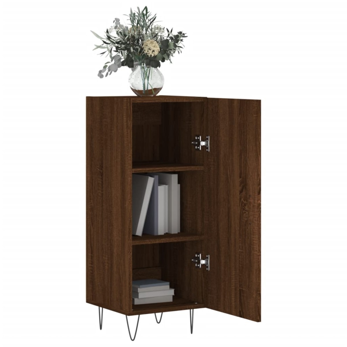 vidaXL Ντουλάπι Καφέ Δρυς 34,5 x 34 x 90 εκ. Επεξεργασμένο Ξύλο
