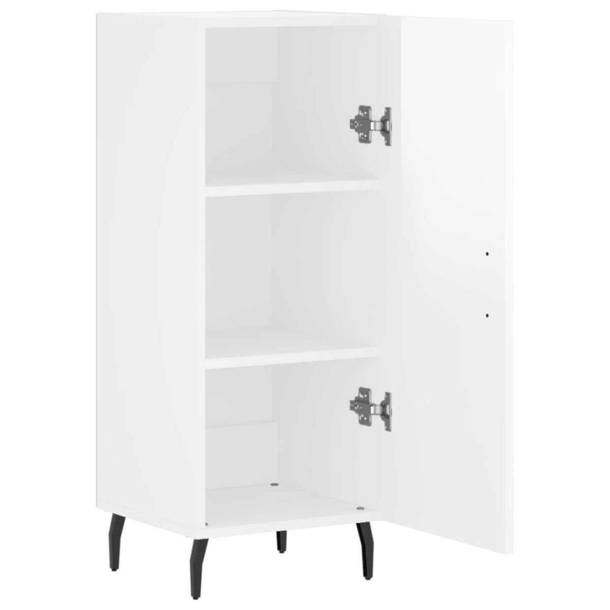 vidaXL Ντουλάπι Γυαλιστερό Λευκό 34,5x34x90 εκ. Επεξεργασμένο Ξύλο
