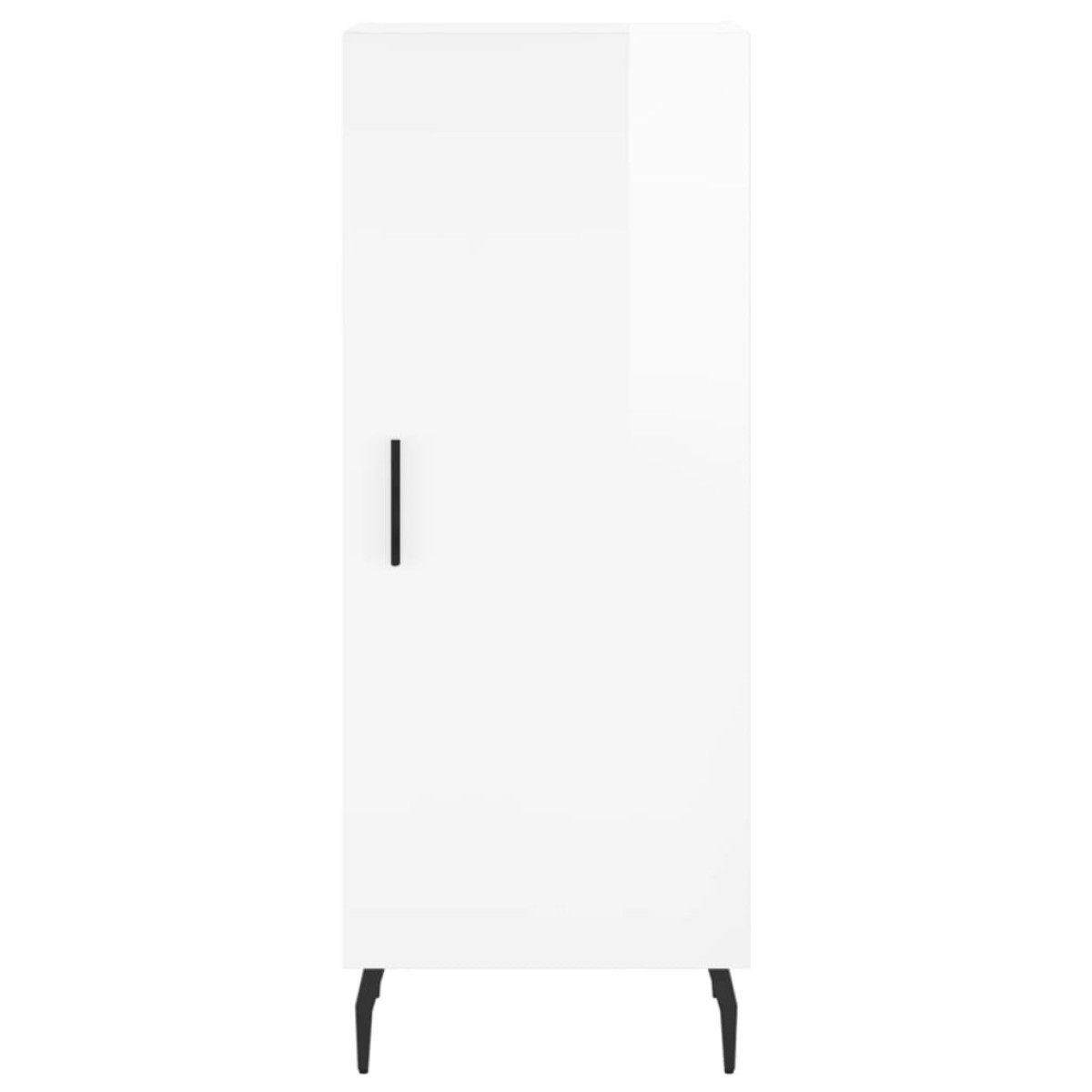 vidaXL Ντουλάπι Γυαλιστερό Λευκό 34,5x34x90 εκ. Επεξεργασμένο Ξύλο