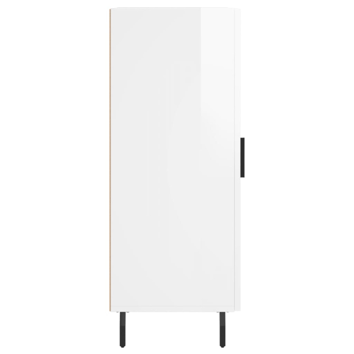 vidaXL Ντουλάπι Γυαλιστερό Λευκό 34,5x34x90 εκ. Επεξεργασμένο Ξύλο