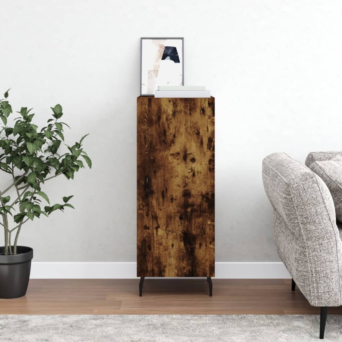 vidaXL Ντουλάπι Καπνιστή Δρυς 34,5 x 34 x 90 εκ. Επεξεργασμένο Ξύλο