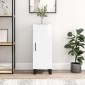 vidaXL Ντουλάπι Γυαλιστερό Λευκό 34,5x34x90 εκ. Επεξεργασμένο Ξύλο