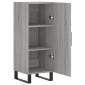 vidaXL Ντουλάπι Γκρι Sonoma 34,5x34x90 εκ. από Επεξεργασμένο Ξύλο