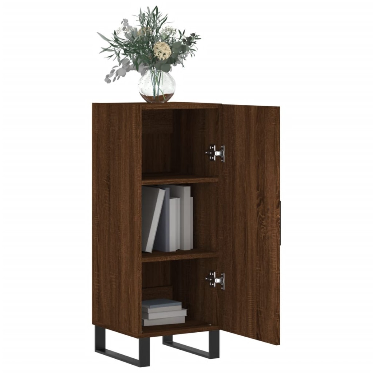 vidaXL Ντουλάπι Καφέ Δρυς 34,5 x 34 x 90 εκ. Επεξεργασμένο Ξύλο