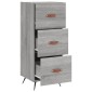 vidaXL Ντουλάπι Γκρι Sonoma 34,5x34x90 εκ. από Επεξεργασμένο Ξύλο