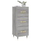 vidaXL Ντουλάπι Γκρι Sonoma 34,5x34x90 εκ. από Επεξεργασμένο Ξύλο
