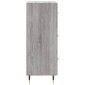 vidaXL Ντουλάπι Γκρι Sonoma 34,5x34x90 εκ. από Επεξεργασμένο Ξύλο