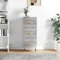 vidaXL Ντουλάπι Γκρι Sonoma 34,5x34x90 εκ. από Επεξεργασμένο Ξύλο