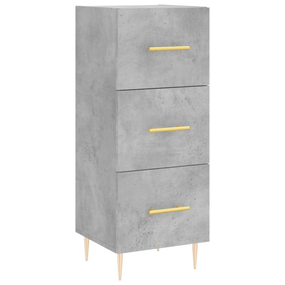 vidaXL Ντουλάπι Γκρι Σκυροδέματος 34,5x34x90 εκ. Επεξεργασμένο Ξύλο