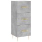 vidaXL Ντουλάπι Γκρι Σκυροδέματος 34,5x34x90 εκ. Επεξεργασμένο Ξύλο