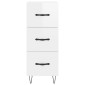 vidaXL Ντουλάπι Γυαλιστερό Λευκό 34,5x34x90 εκ. Επεξεργασμένο Ξύλο