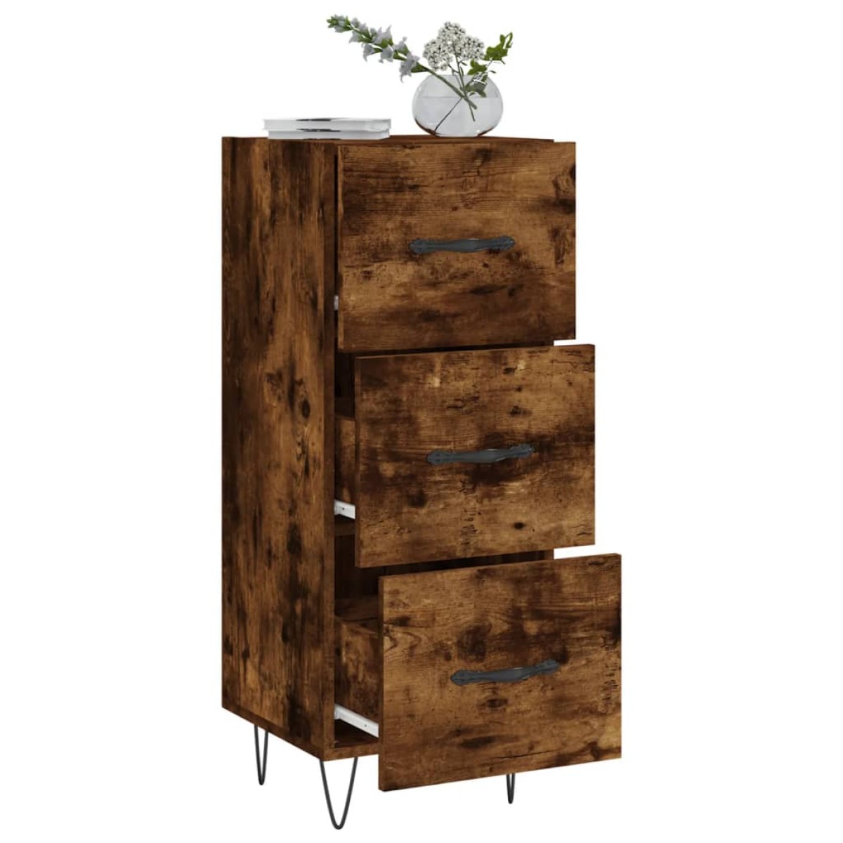 vidaXL Ντουλάπι Καπνιστή Δρυς 34,5 x 34 x 90 εκ. Επεξεργασμένο Ξύλο