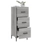 vidaXL Ντουλάπι Γκρι Sonoma 34,5x34x90 εκ. από Επεξεργασμένο Ξύλο
