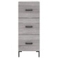 vidaXL Ντουλάπι Γκρι Sonoma 34,5x34x90 εκ. από Επεξεργασμένο Ξύλο
