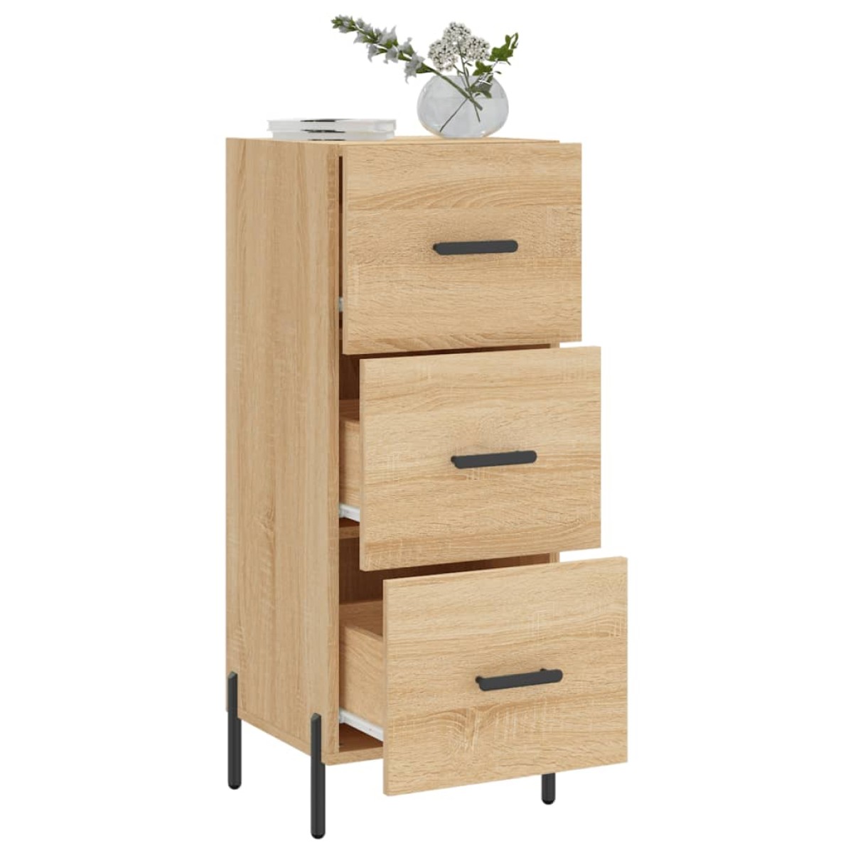 vidaXL Ντουλάπι Sonoma Δρυς 34,5x34x90 εκ. από Επεξεργασμένο Ξύλο