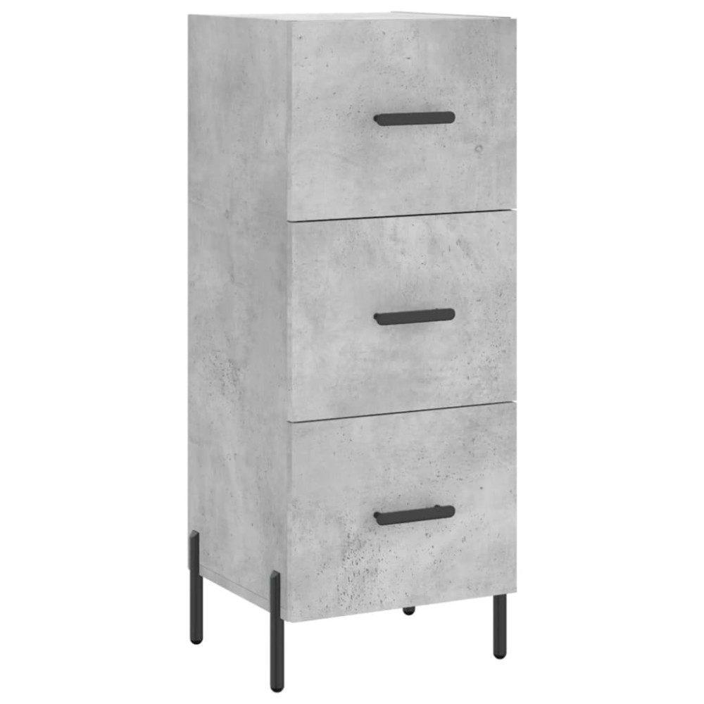 vidaXL Ντουλάπι Γκρι Σκυροδέματος 34,5x34x90 εκ. Επεξεργασμένο Ξύλο