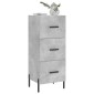 vidaXL Ντουλάπι Γκρι Σκυροδέματος 34,5x34x90 εκ. Επεξεργασμένο Ξύλο
