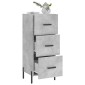 vidaXL Ντουλάπι Γκρι Σκυροδέματος 34,5x34x90 εκ. Επεξεργασμένο Ξύλο