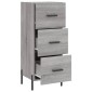 vidaXL Ντουλάπι Γκρι Sonoma 34,5x34x90 εκ. από Επεξεργασμένο Ξύλο