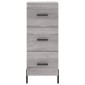 vidaXL Ντουλάπι Γκρι Sonoma 34,5x34x90 εκ. από Επεξεργασμένο Ξύλο