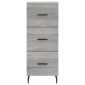 vidaXL Ντουλάπι Γκρι Sonoma 34,5x34x90 εκ. από Επεξεργασμένο Ξύλο