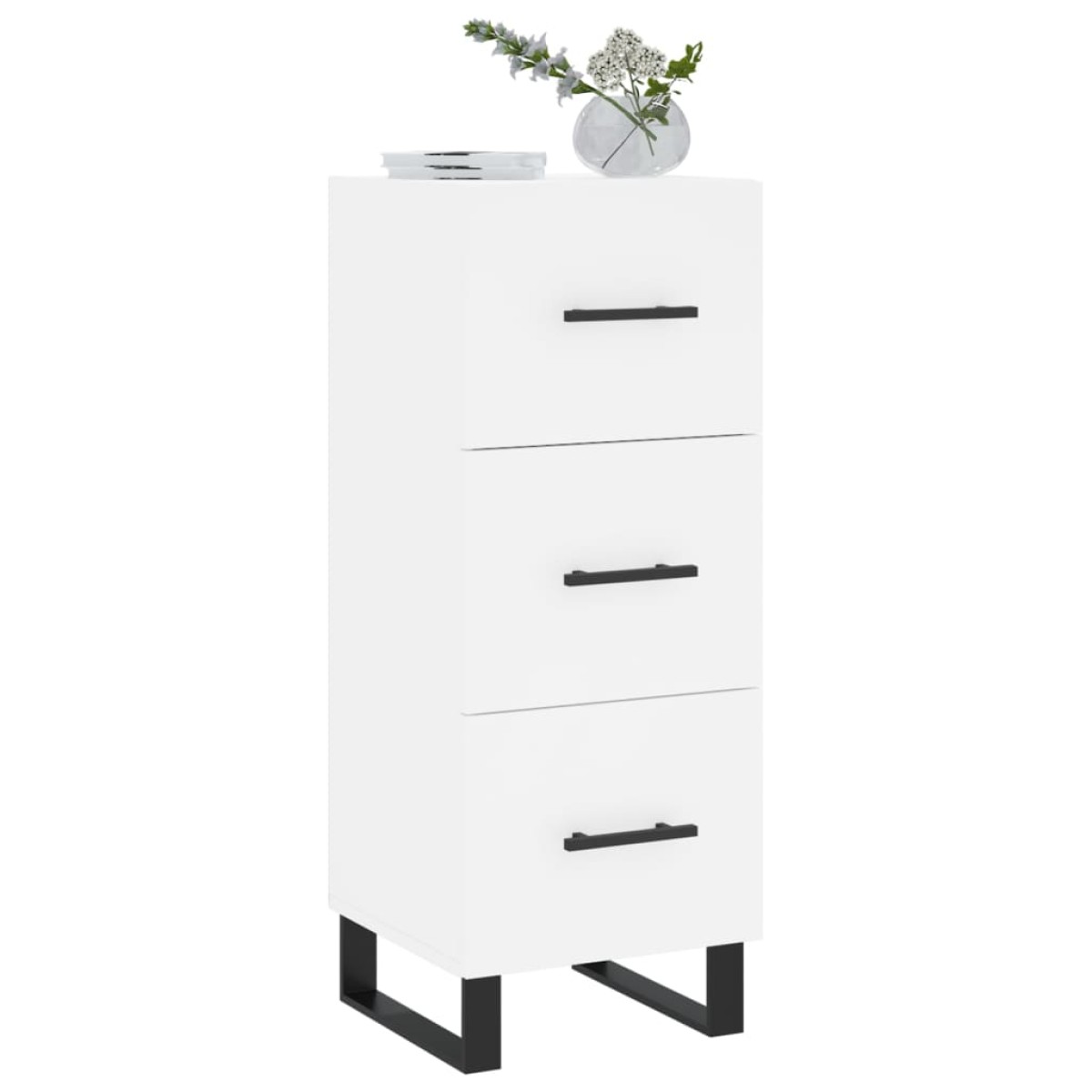 vidaXL Ντουλάπι Λευκό 34,5 x 34 x 90 εκ. από Επεξεργασμένο Ξύλο