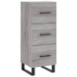 vidaXL Ντουλάπι Γκρι Sonoma 34,5x34x90 εκ. από Επεξεργασμένο Ξύλο
