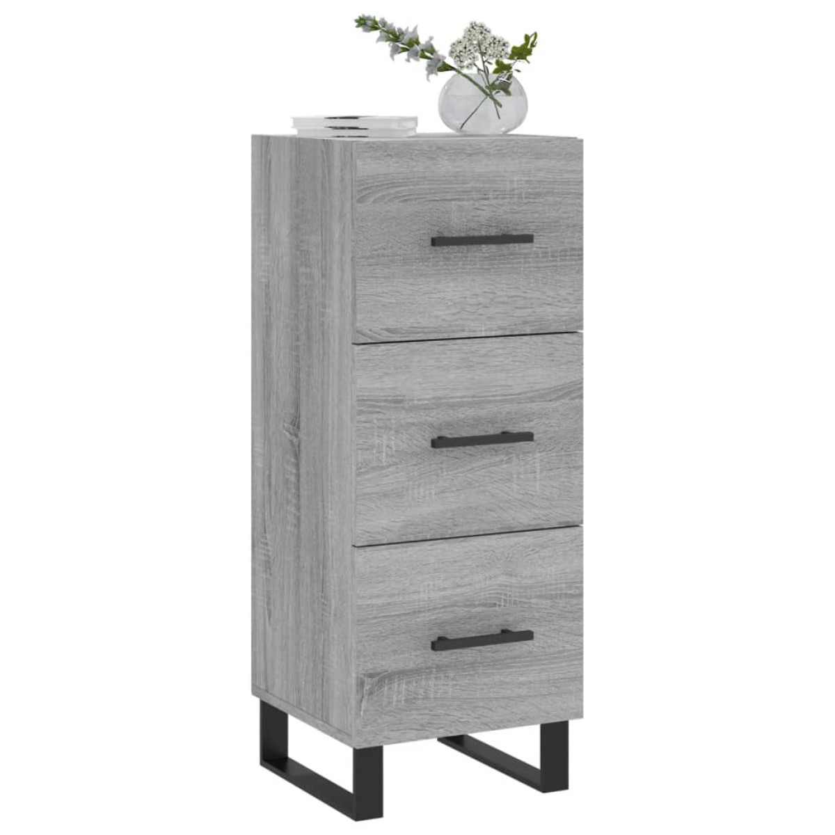 vidaXL Ντουλάπι Γκρι Sonoma 34,5x34x90 εκ. από Επεξεργασμένο Ξύλο
