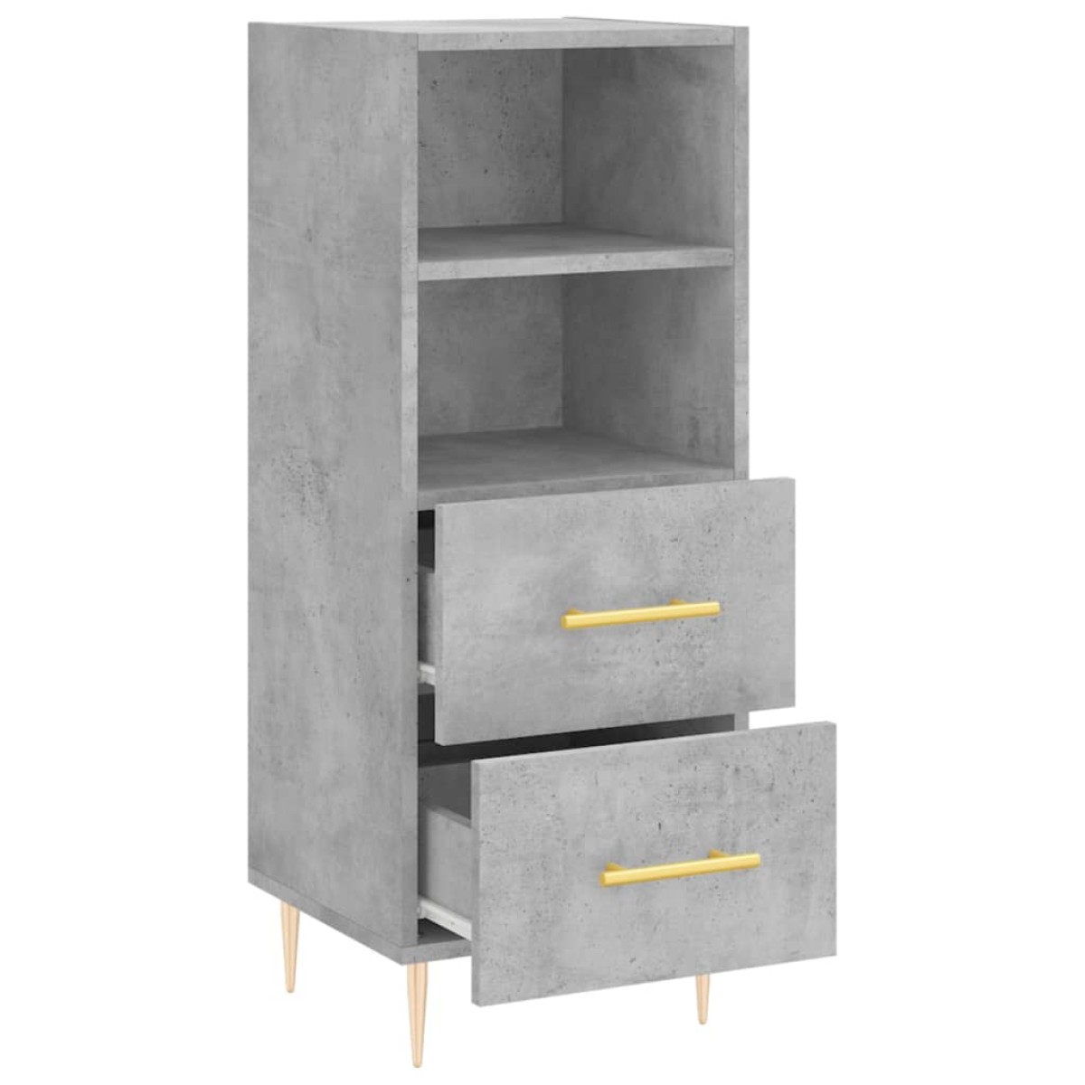 vidaXL Ντουλάπι Γκρι Σκυροδέματος 34,5x34x90 εκ. Επεξεργασμένο Ξύλο