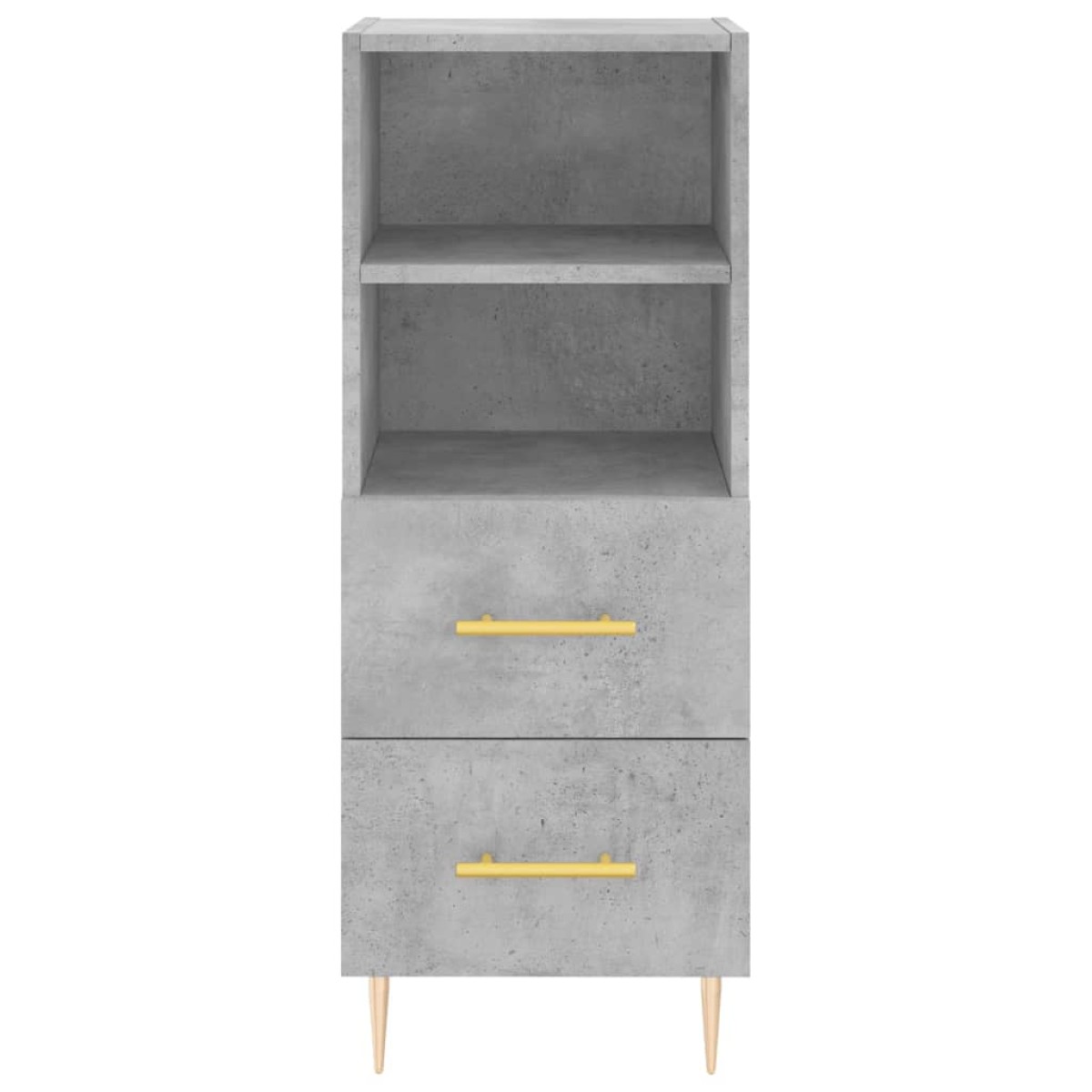 vidaXL Ντουλάπι Γκρι Σκυροδέματος 34,5x34x90 εκ. Επεξεργασμένο Ξύλο
