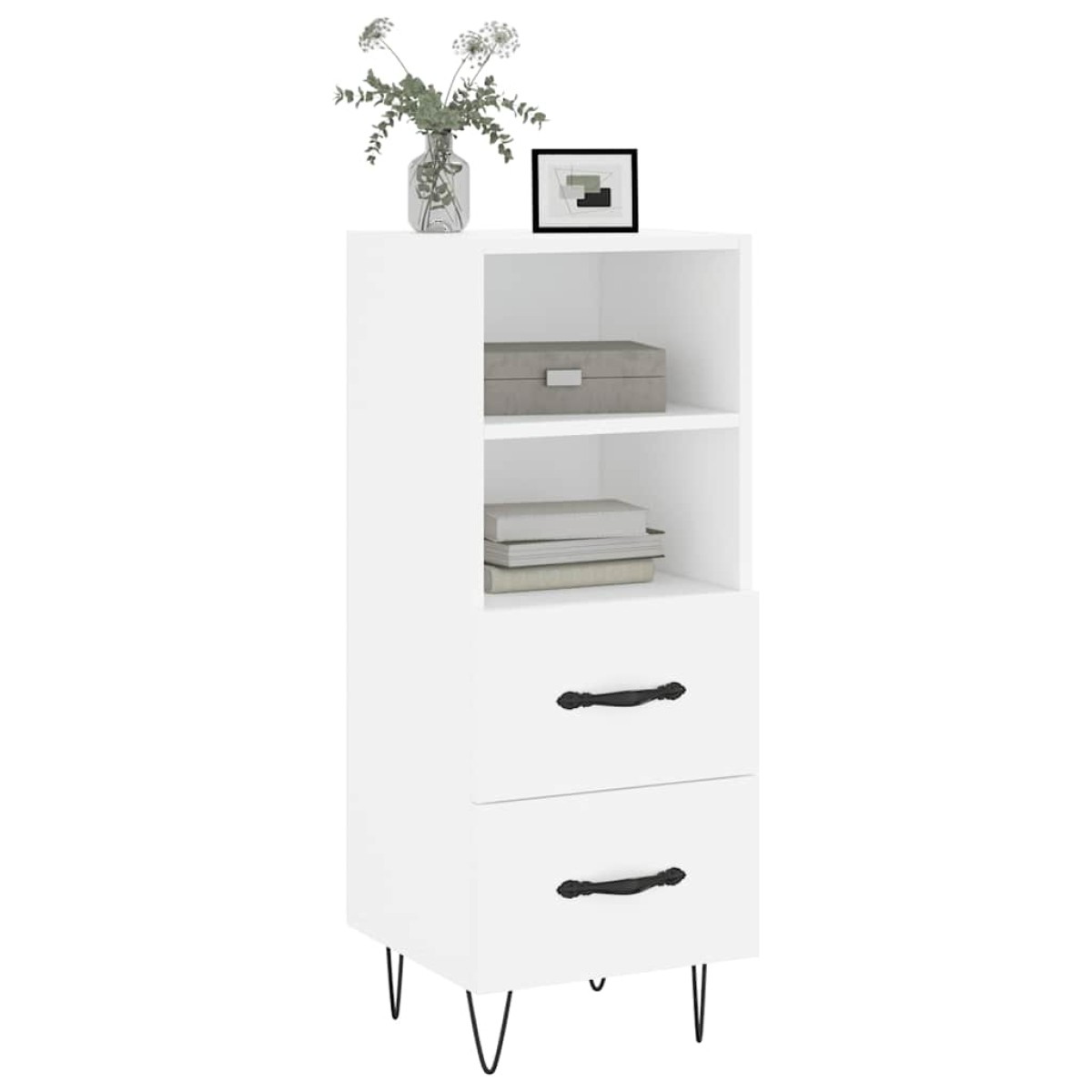 vidaXL Ντουλάπι Λευκό 34,5 x 34 x 90 εκ. από Επεξεργασμένο Ξύλο