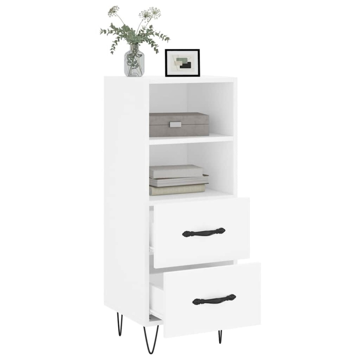 vidaXL Ντουλάπι Λευκό 34,5 x 34 x 90 εκ. από Επεξεργασμένο Ξύλο