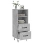 vidaXL Ντουλάπι Γκρι Σκυροδέματος 34,5x34x90 εκ. Επεξεργασμένο Ξύλο