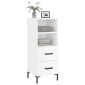 vidaXL Ντουλάπι Γυαλιστερό Λευκό 34,5x34x90 εκ. Επεξεργασμένο Ξύλο