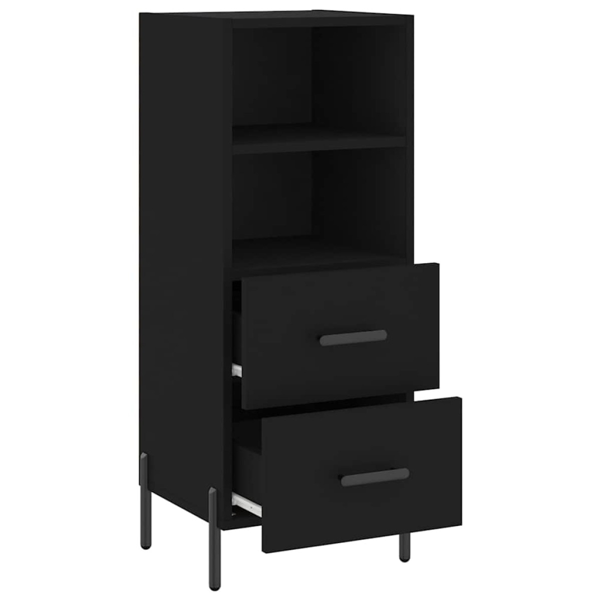 vidaXL Ντουλάπι Μαύρο 34,5 x 34 x 90 εκ. από Επεξεργασμένο Ξύλο