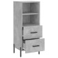 vidaXL Ντουλάπι Γκρι Σκυροδέματος 34,5x34x90 εκ. Επεξεργασμένο Ξύλο