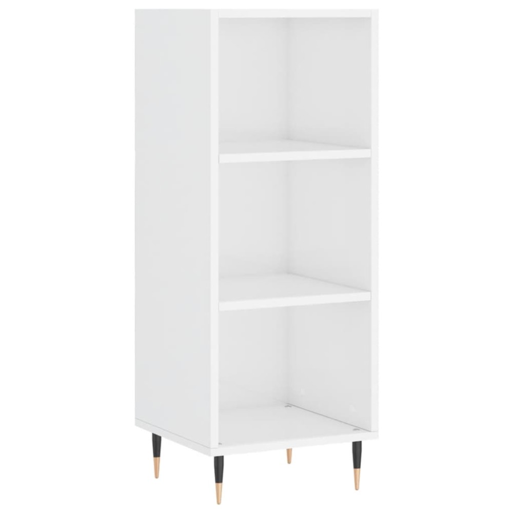 vidaXL Ντουλάπι Γυαλιστερό Λευκό 34,5 x 32,5 x 90 εκ. Επεξεργ. Ξύλο