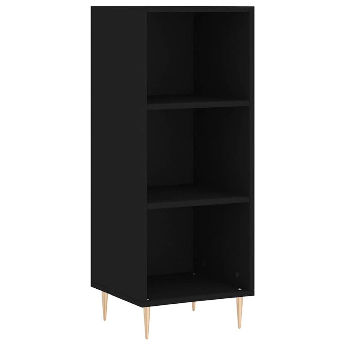 vidaXL Ντουλάπι Μαύρο 34,5x32,5x90 εκ. Επεξεργασμένο Ξύλο