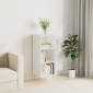 vidaXL Ντουλάπι Γυαλιστερό Λευκό 34,5 x 32,5 x 90 εκ. Επεξεργ. Ξύλο