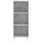 vidaXL Ντουλάπι Γκρι Σκυροδέματος 34,5x32,5x90 εκ. Επεξεργασμένο Ξύλο