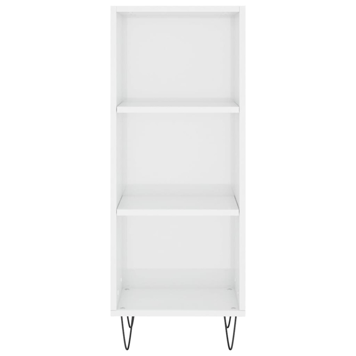 vidaXL Ντουλάπι Γυαλιστερό Λευκό 34,5 x 32,5 x 90 εκ. Επεξεργ. Ξύλο