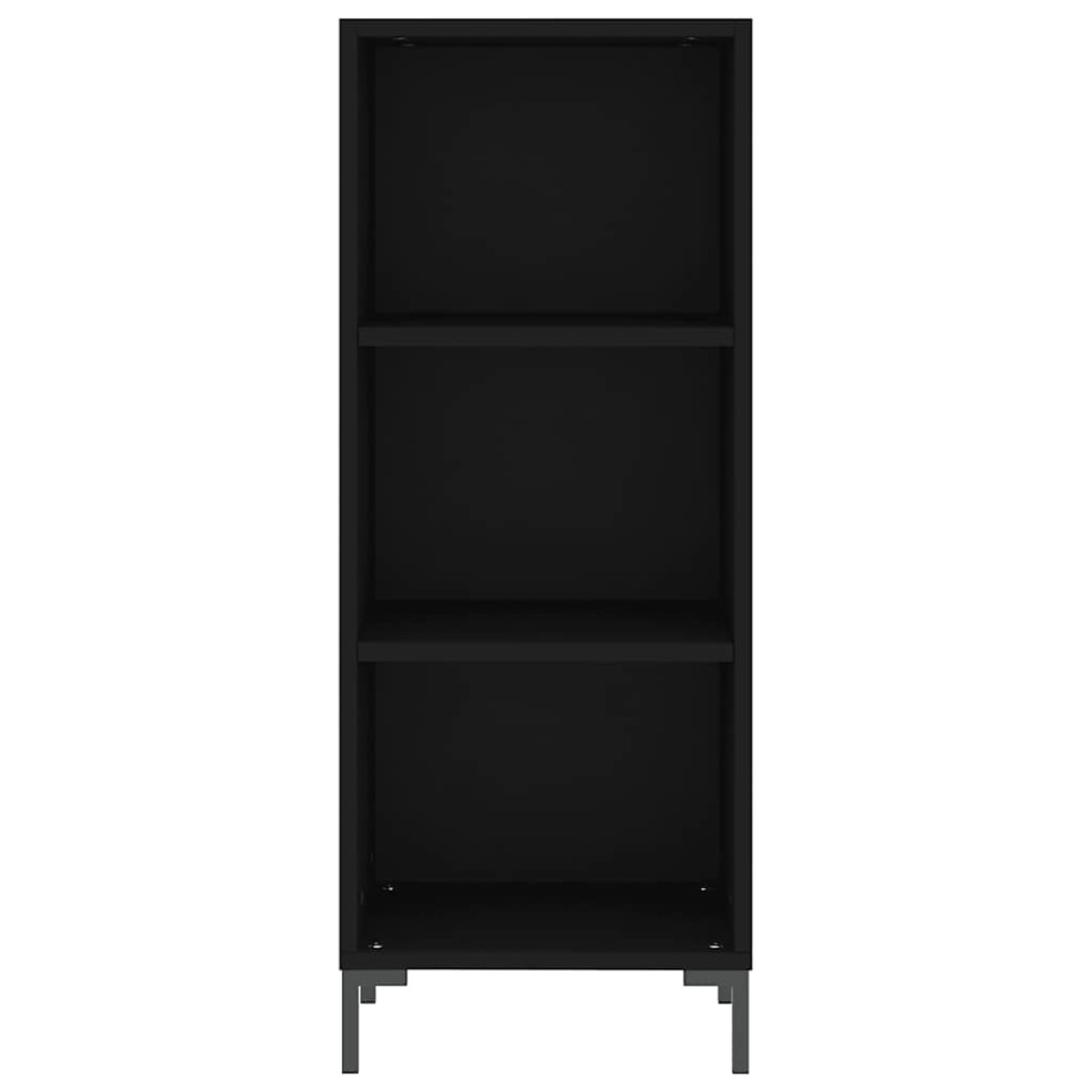 vidaXL Ντουλάπι Μαύρο 34,5x32,5x90 εκ. Επεξεργασμένο Ξύλο