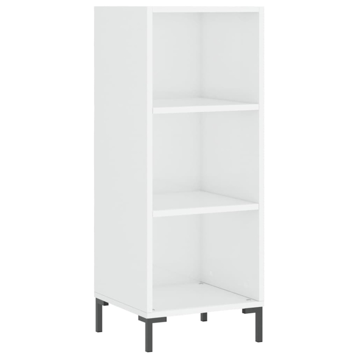vidaXL Ντουλάπι Γυαλιστερό Λευκό 34,5 x 32,5 x 90 εκ. Επεξεργ. Ξύλο