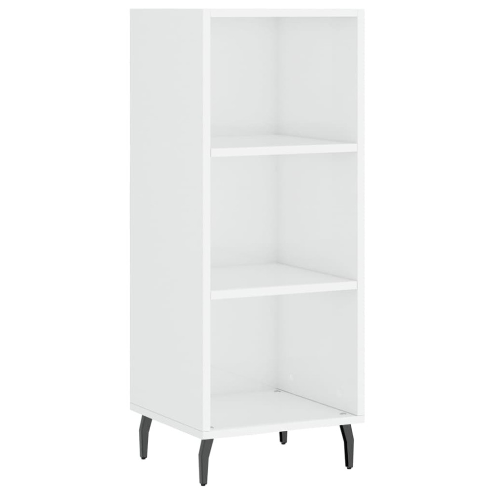 vidaXL Ντουλάπι Γυαλιστερό Λευκό 34,5 x 32,5 x 90 εκ. Επεξεργ. Ξύλο