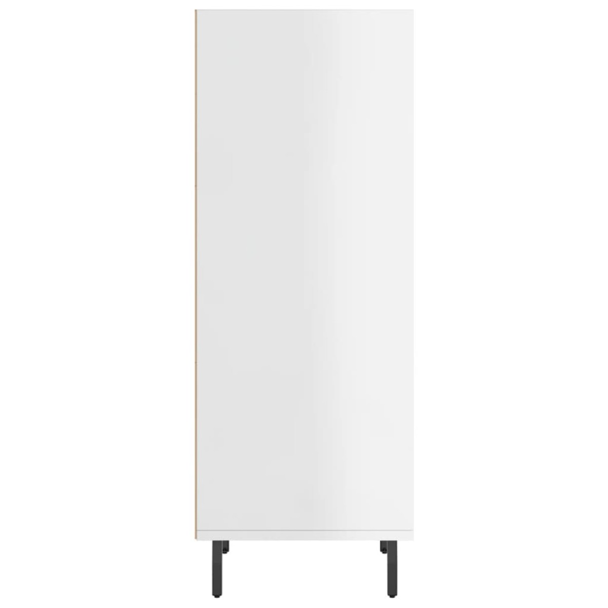 vidaXL Ντουλάπι Γυαλιστερό Λευκό 34,5 x 32,5 x 90 εκ. Επεξεργ. Ξύλο
